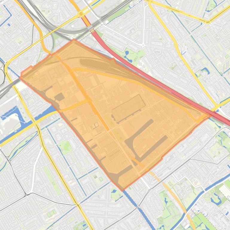 Kaart van de buurt Binckhorst.