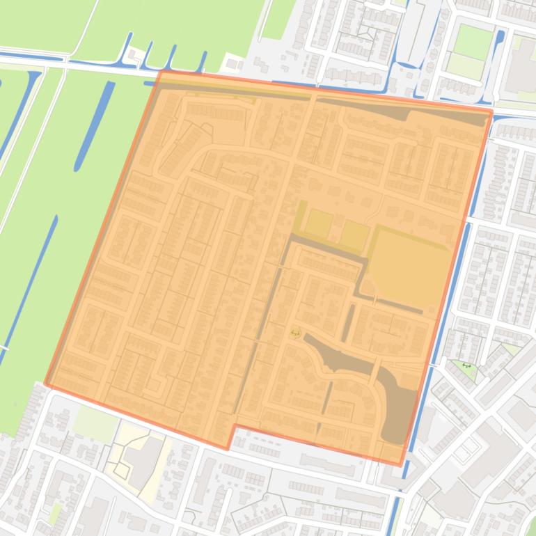 Kaart van de buurt Binnen Krimpen.