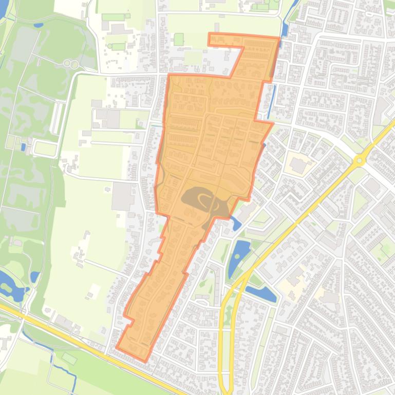 Kaart van de buurt Binnenduin.