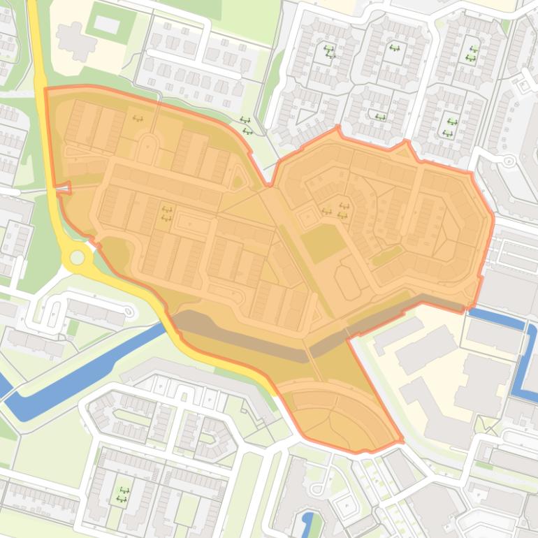 Kaart van de buurt Binnenhof en Langshof (met Nieuwstraat).