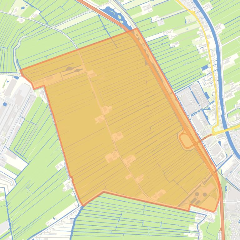 Kaart van de buurt Binnenpolder.