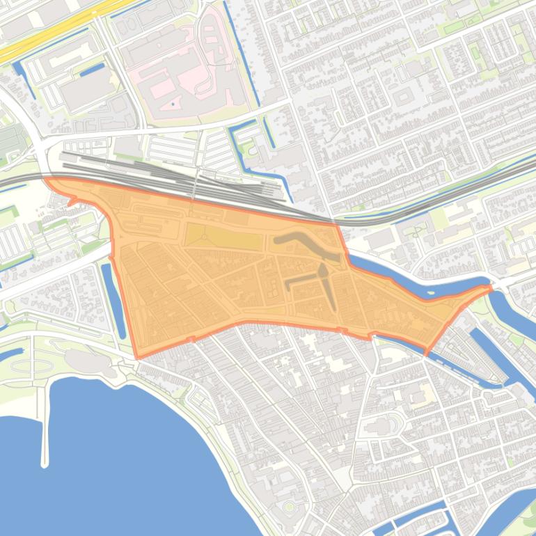 Kaart van de Binnenstad - Buurt 10 03.