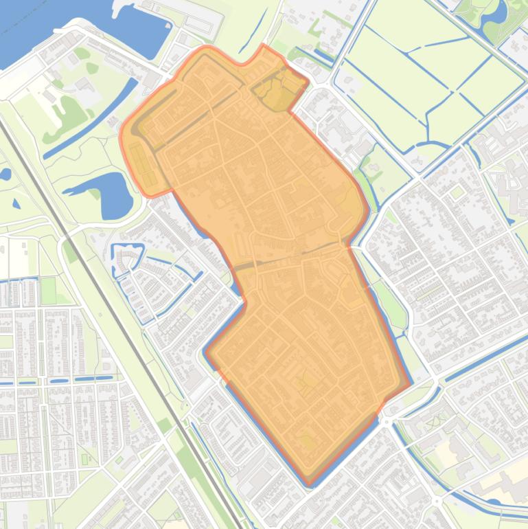 Kaart van de buurt Binnenstad.