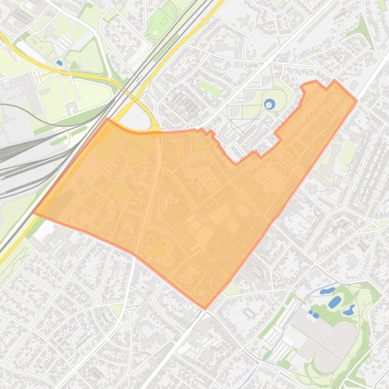 Kaart van de buurt Binnenstad Geleen.