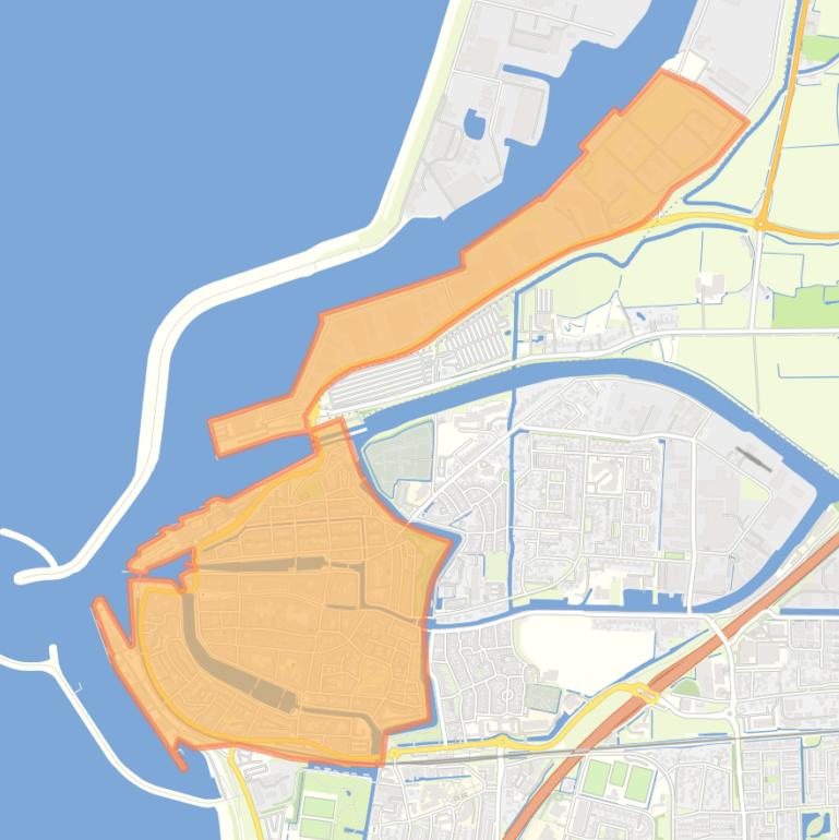 Kaart van de buurt Binnenstad.