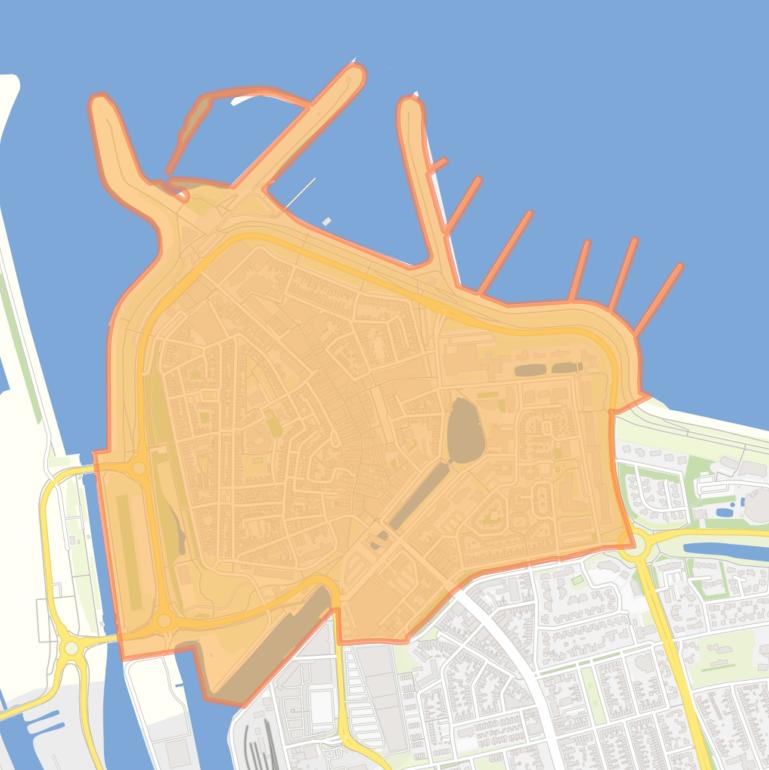 Kaart van de buurt Binnenstad-Java.