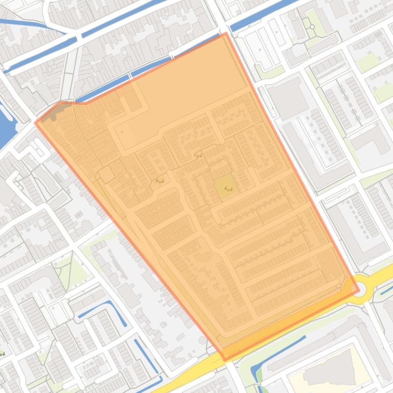 Kaart van de buurt Binnenstad.