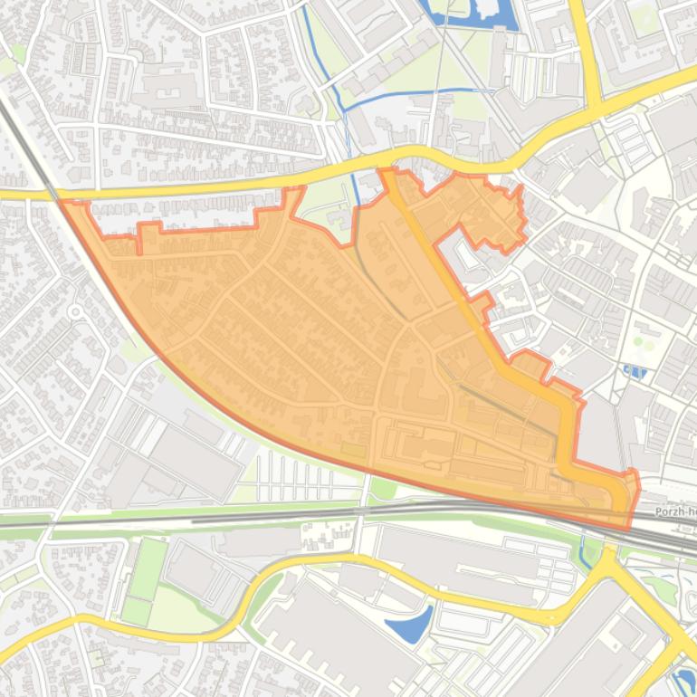 Kaart van de buurt Binnenstad West.