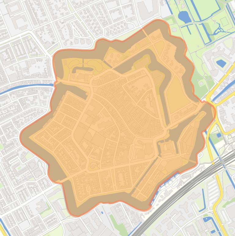 Kaart van de buurt Binnenstad.