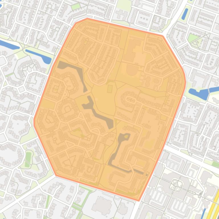 Kaart van de buurt Binnenweides.