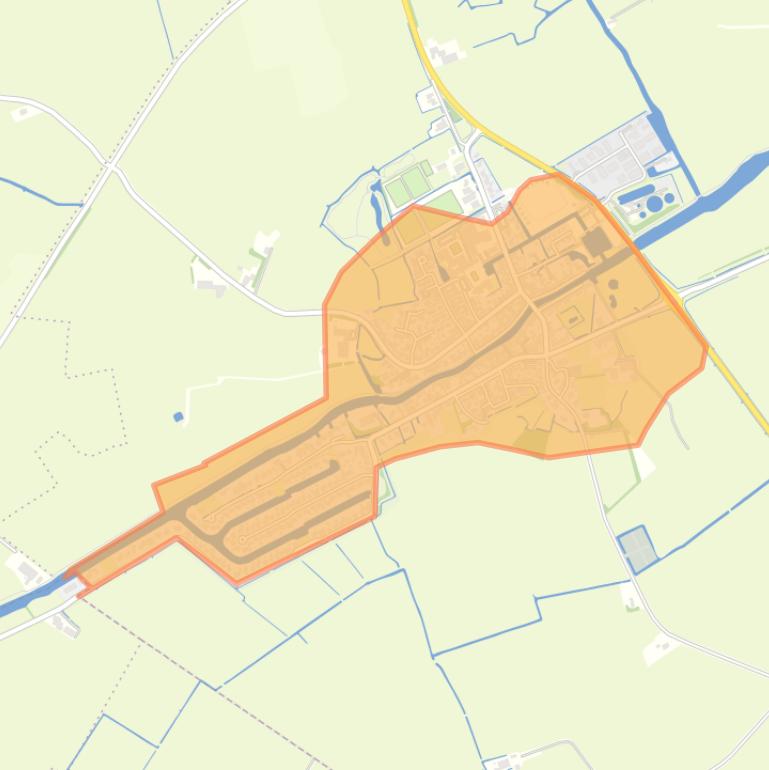 Kaart van de buurt Birdaard.