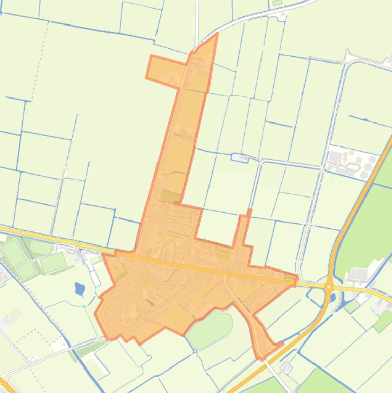 Kaart van de buurt Bitgummole.