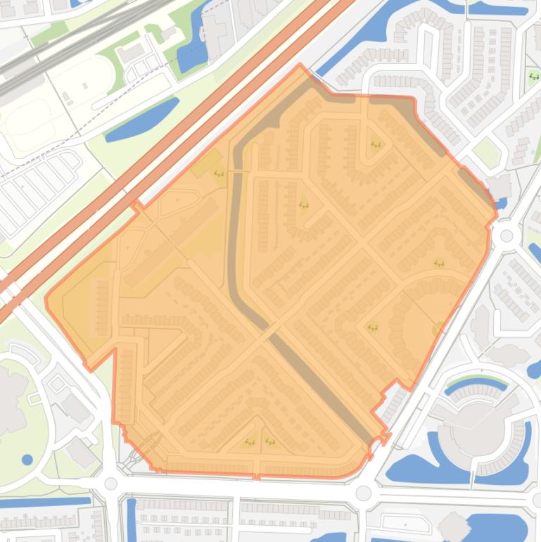 Kaart van de Bizetbuurt.