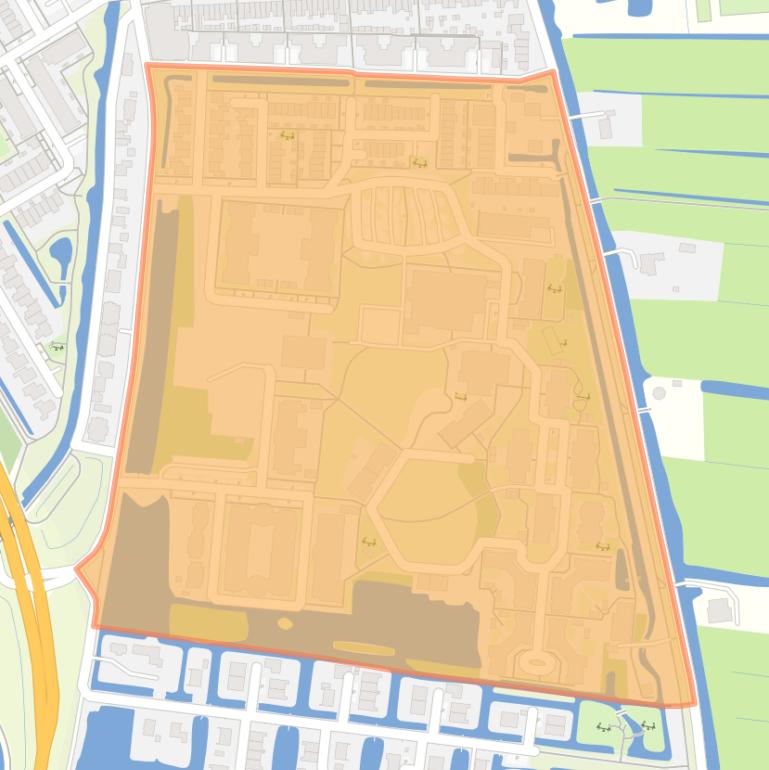 Kaart van de buurt Blankaartpark.