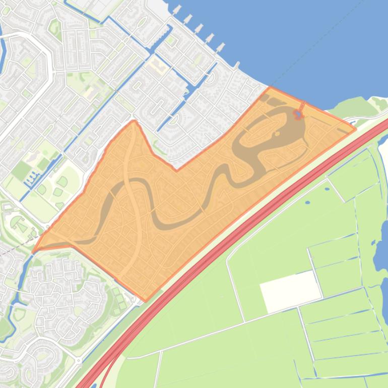 Kaart van de buurt Blaricummermeent.