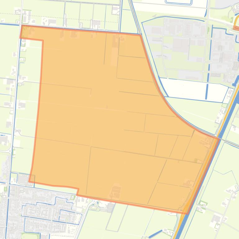 Kaart van de buurt Blauwe Keet.