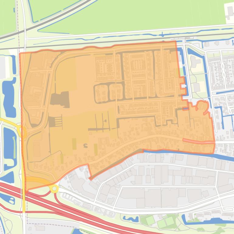 Kaart van de buurt Blauwe Zoom.