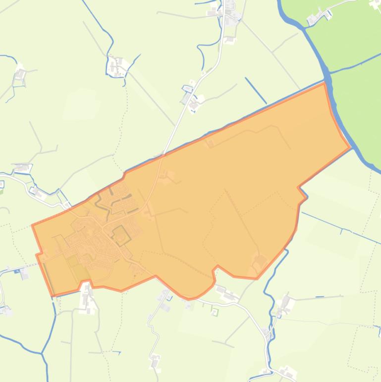 Kaart van de buurt Blauwhuis.