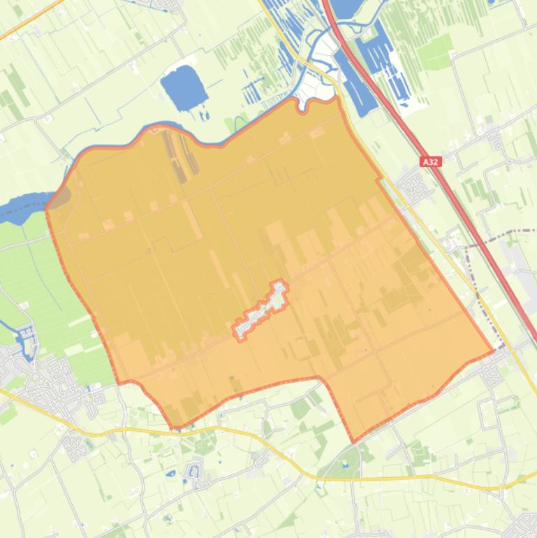 Kaart van de buurt Blesdijke-Buitengebied.