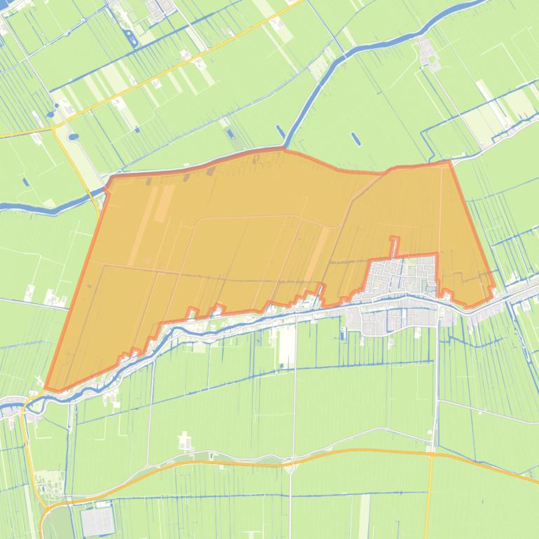 Kaart van de buurt Bleskensgraaf-Buitengebied-Noord.