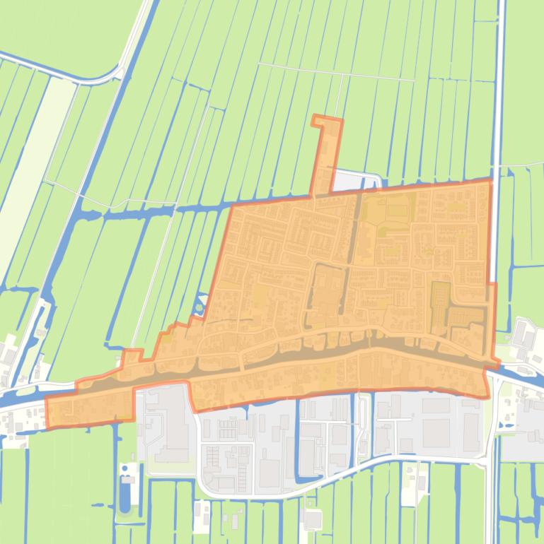 Kaart van de buurt Bleskensgraaf-Dorp.