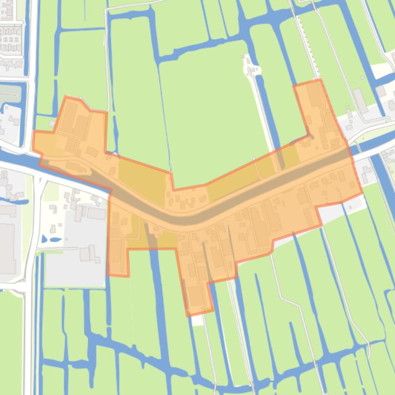 Kaart van de buurt Bleskensgraaf-Hofwegen.