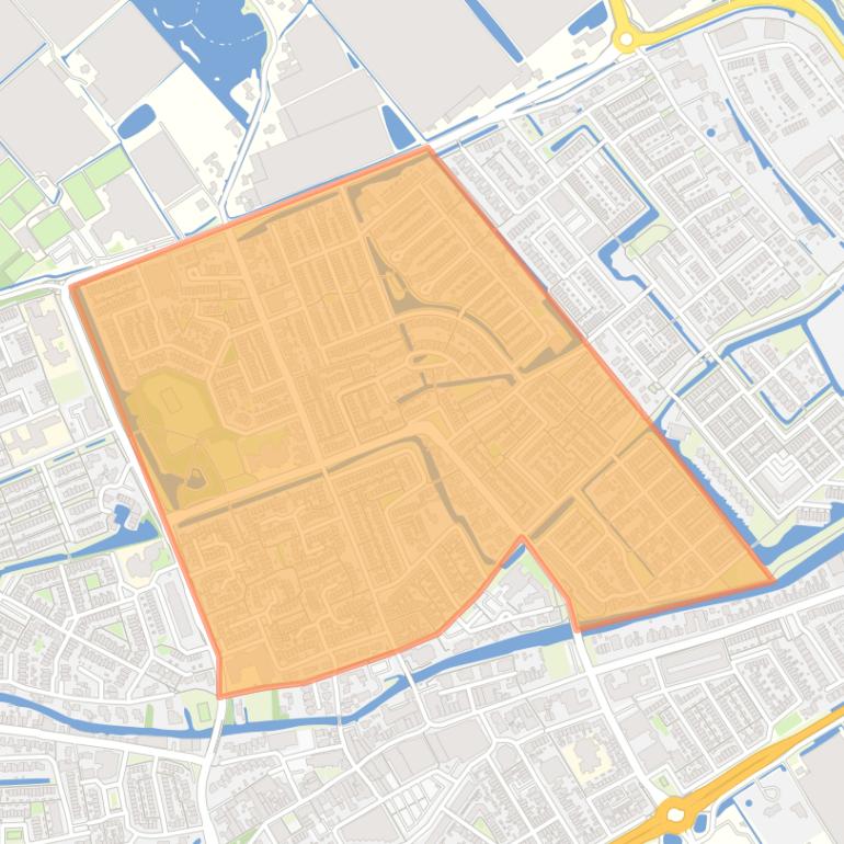 Kaart van de buurt Bleyenburg.