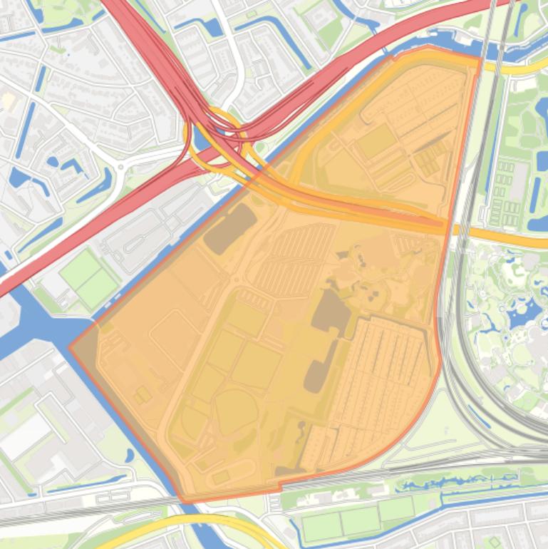 Kaart van de buurt Blijdorpsepolder.