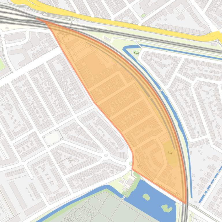 Kaart van de Bloemenbuurt.