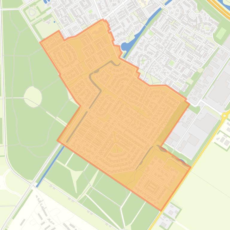 Kaart van de Bloemenbuurt.
