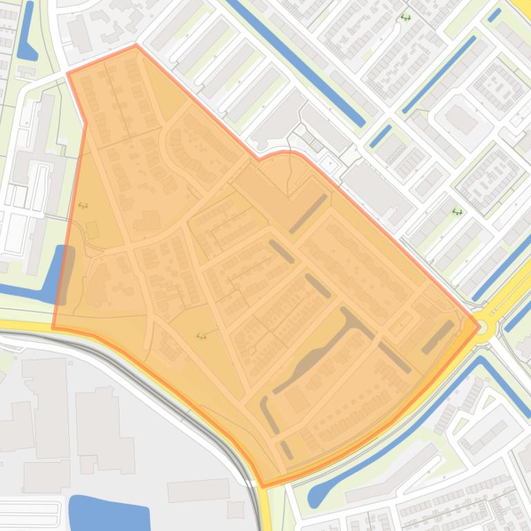 Kaart van de Bloemenbuurt H(yacinth) - L(Obelia).