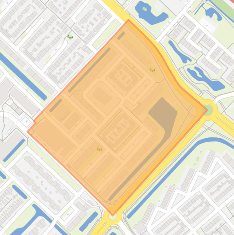 Kaart van de Bloemenbuurt M(adelief) - Z(onnenbloem).