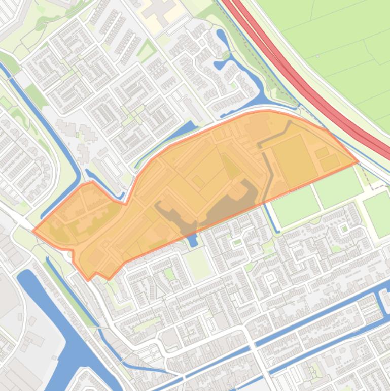 Kaart van de Bloemenbuurt.