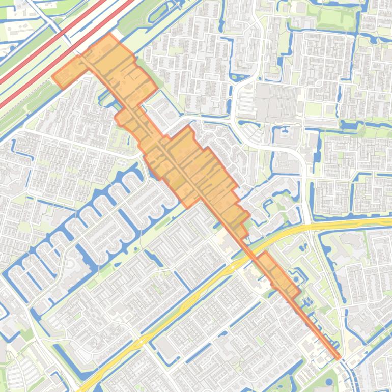 Kaart van de buurt Bloemendaalseweg.