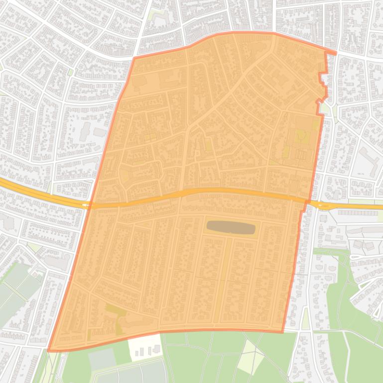 Kaart van de buurt Bloemenkwartier Zuid.