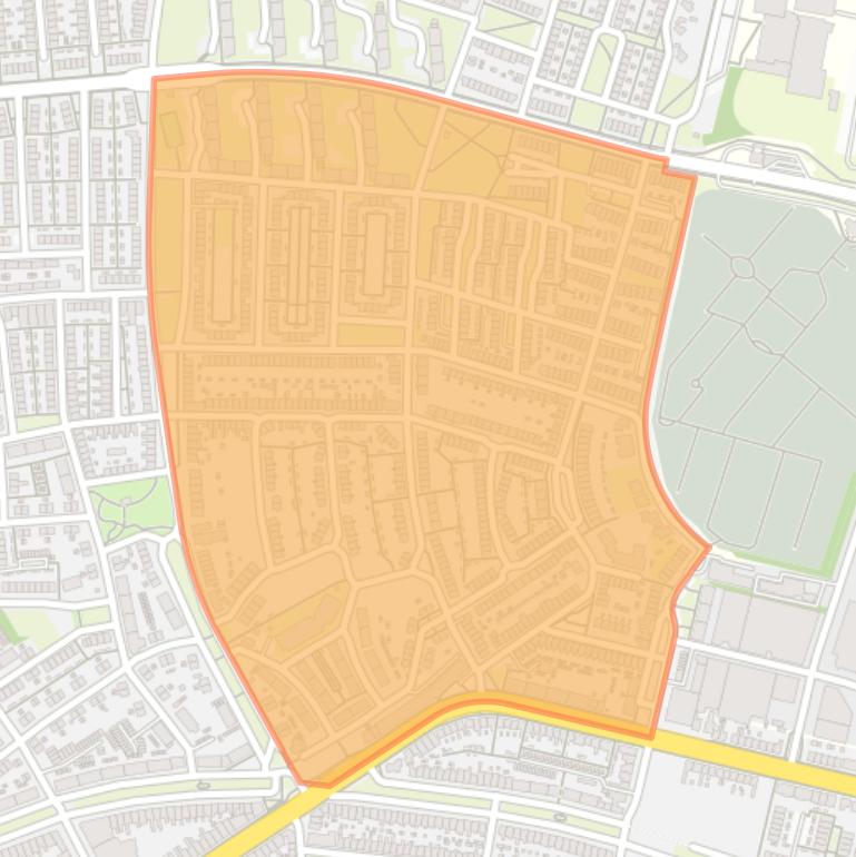 Kaart van de buurt Bloemenlaan en omgeving Oost.