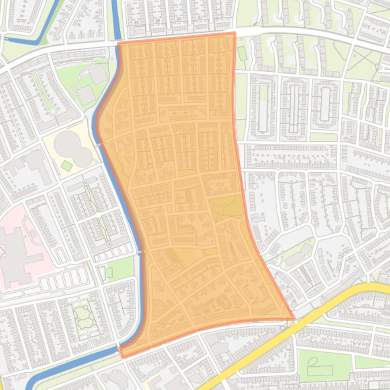 Kaart van de buurt Bloemenlaan en omgeving West.
