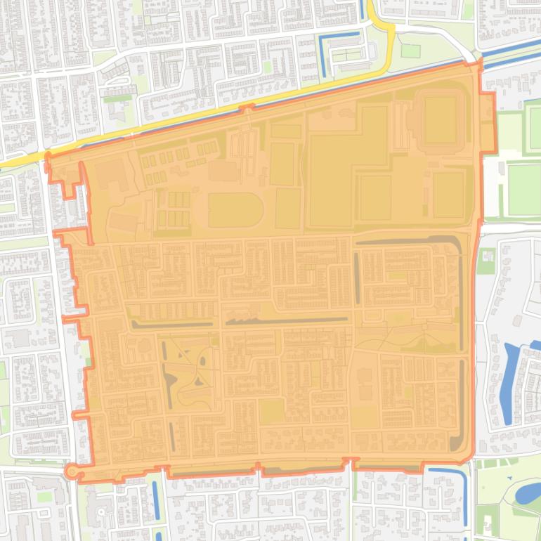 Kaart van de buurt Bloemenoord.