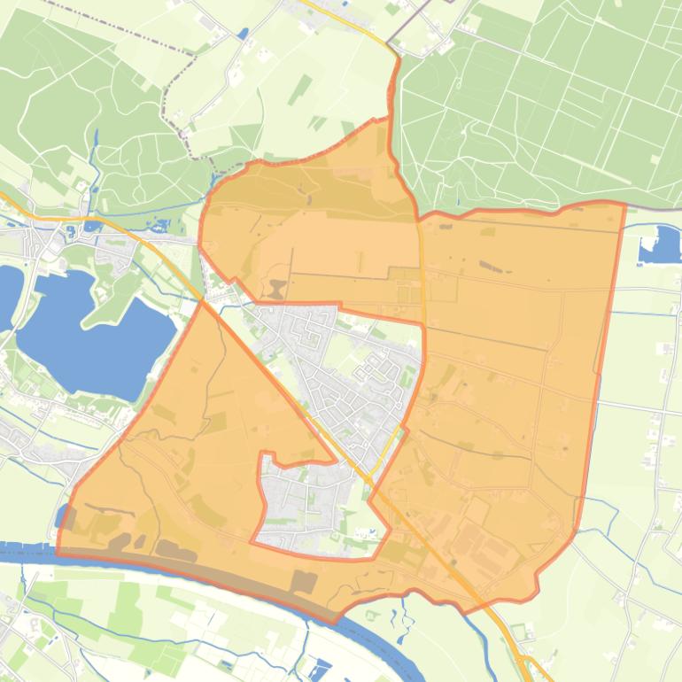 Kaart van de buurt Bloemenstraat-Zwarteweg.