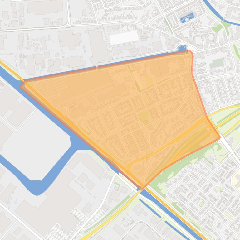 Kaart van de buurt Bloemenwijk.