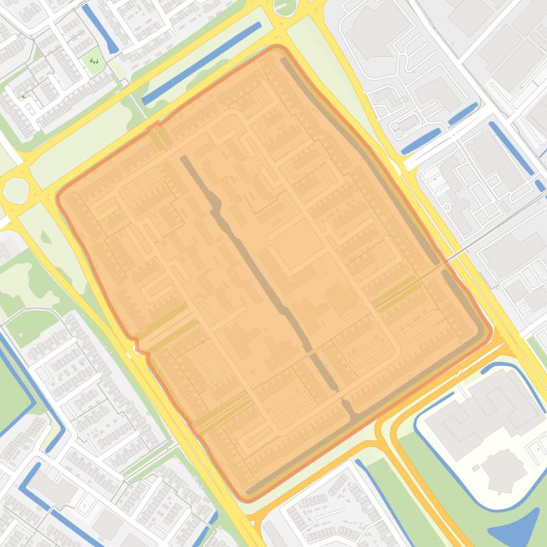 Kaart van de buurt Bloemstede.