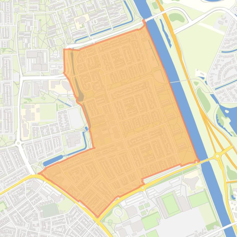 Kaart van de buurt Bloemvelden.