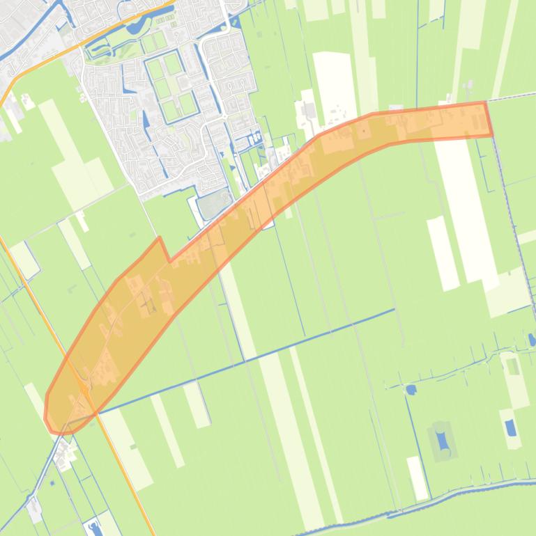Kaart van de buurt Blokland.