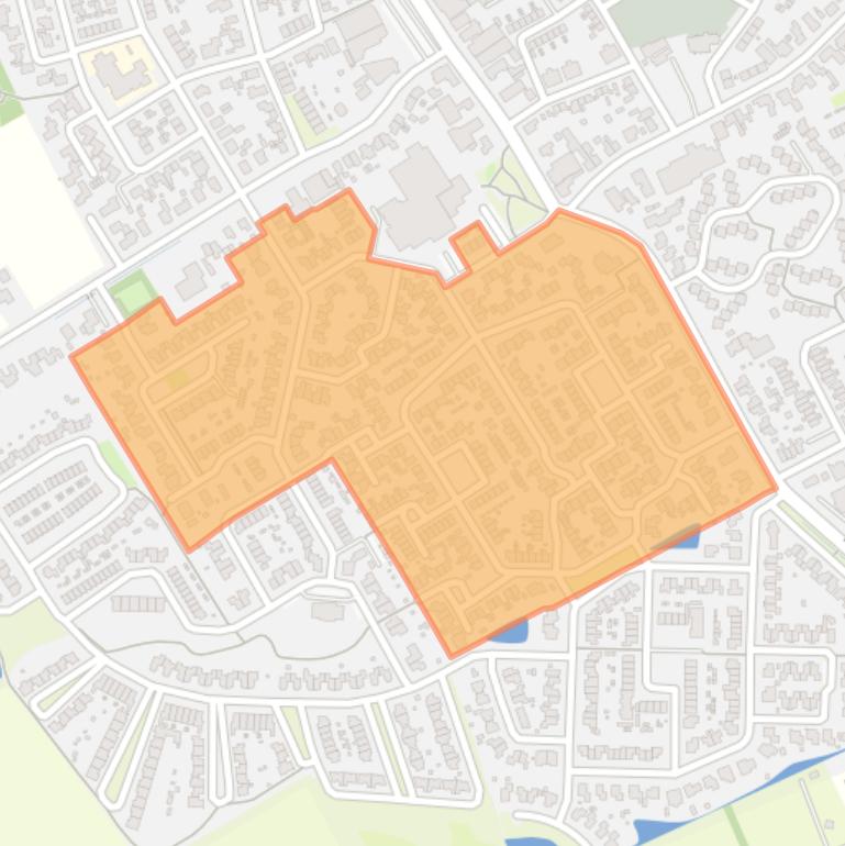 Kaart van de buurt Blokland.