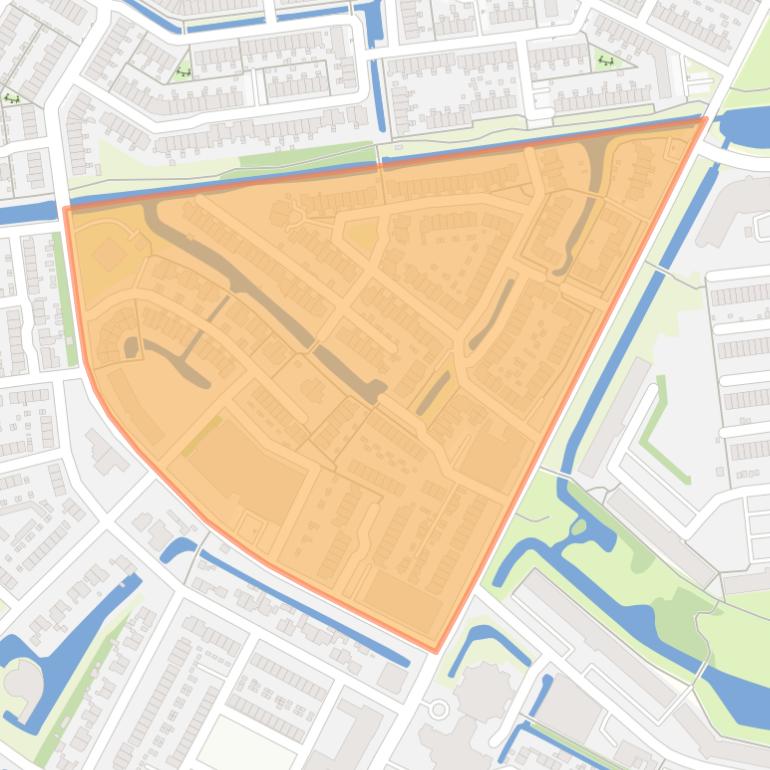 Kaart van de buurt Blokweer Zuid.