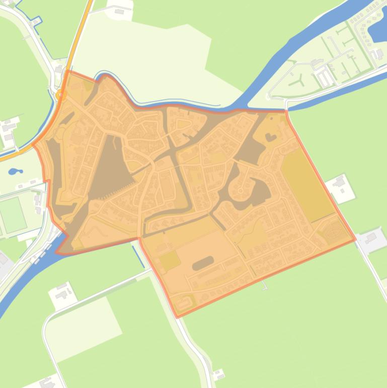 Kaart van de buurt Blokzijl.