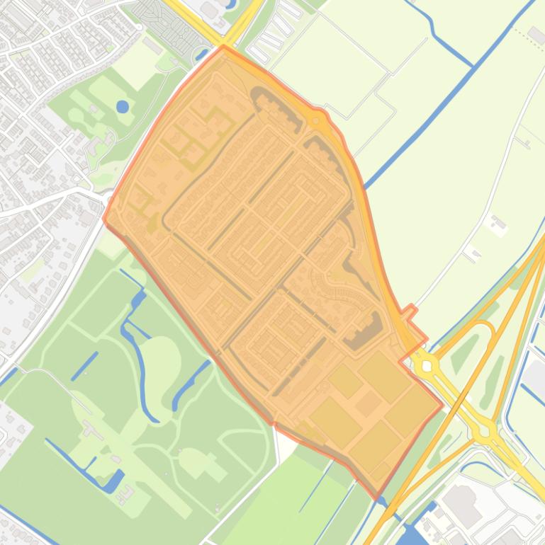 Kaart van de buurt Boechorst.