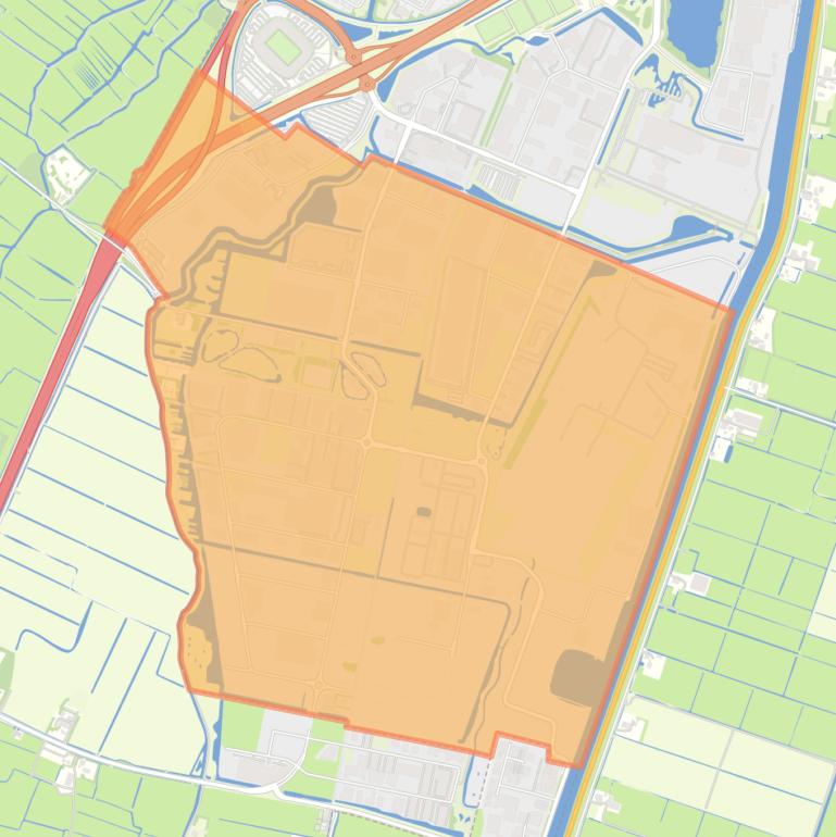 Kaart van de buurt Boekelermeer-Zuid.