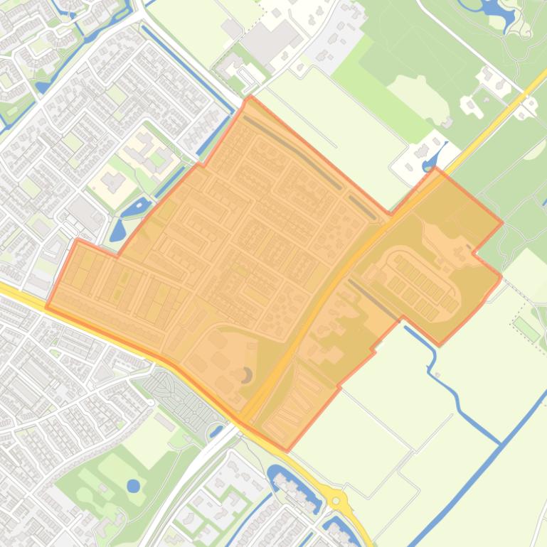 Kaart van de buurt Boerenburg Oost.