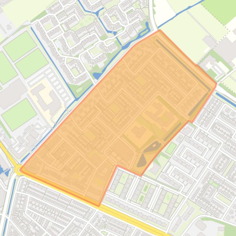 Kaart van de buurt Boerenburg West.